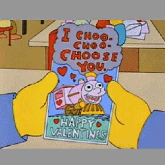 The Simpsons Valentine Card Season 4 Episode "I Love Lisa" Enamel Pin Set - Picture 11 of 14